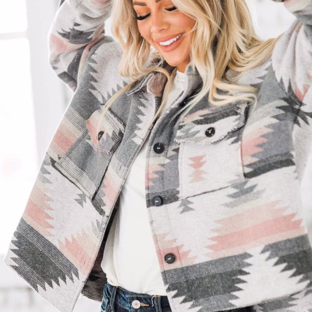 Aztec Button Down Jacket